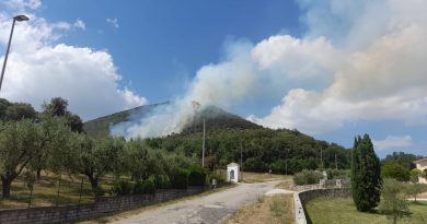 Flash/Pontecorvo  – Incendio alle pendici di Monte Leuci