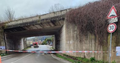 Cassino, paura a San Pasquale: si staccano pezzi cemento dal ponte