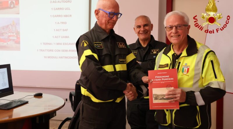 ​Frosinone e Cassino, visita del Direttore Regionale dei vigili del fuoco  Enrico Porrovecchio